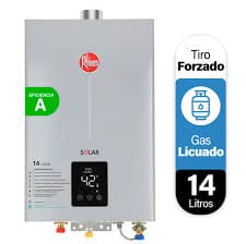 Calefón Rheem 14L Tiro Forzado Gas Licuado
